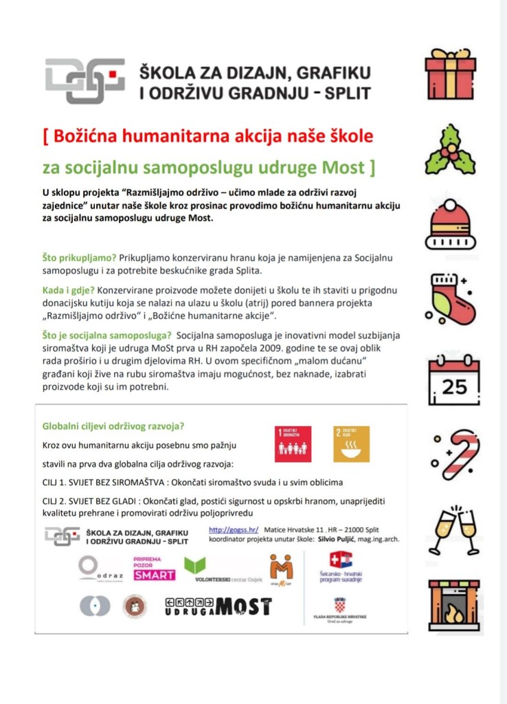 Humanitarna božićna akcija - Razmišljajmo održivo _letak_web