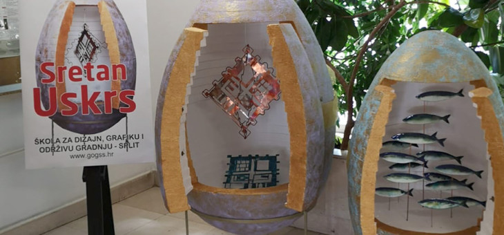 Uskršnja jaja u atriju županije