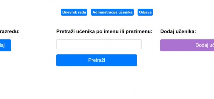 Daroviti učenici programiraju sustav za pedagošku službu